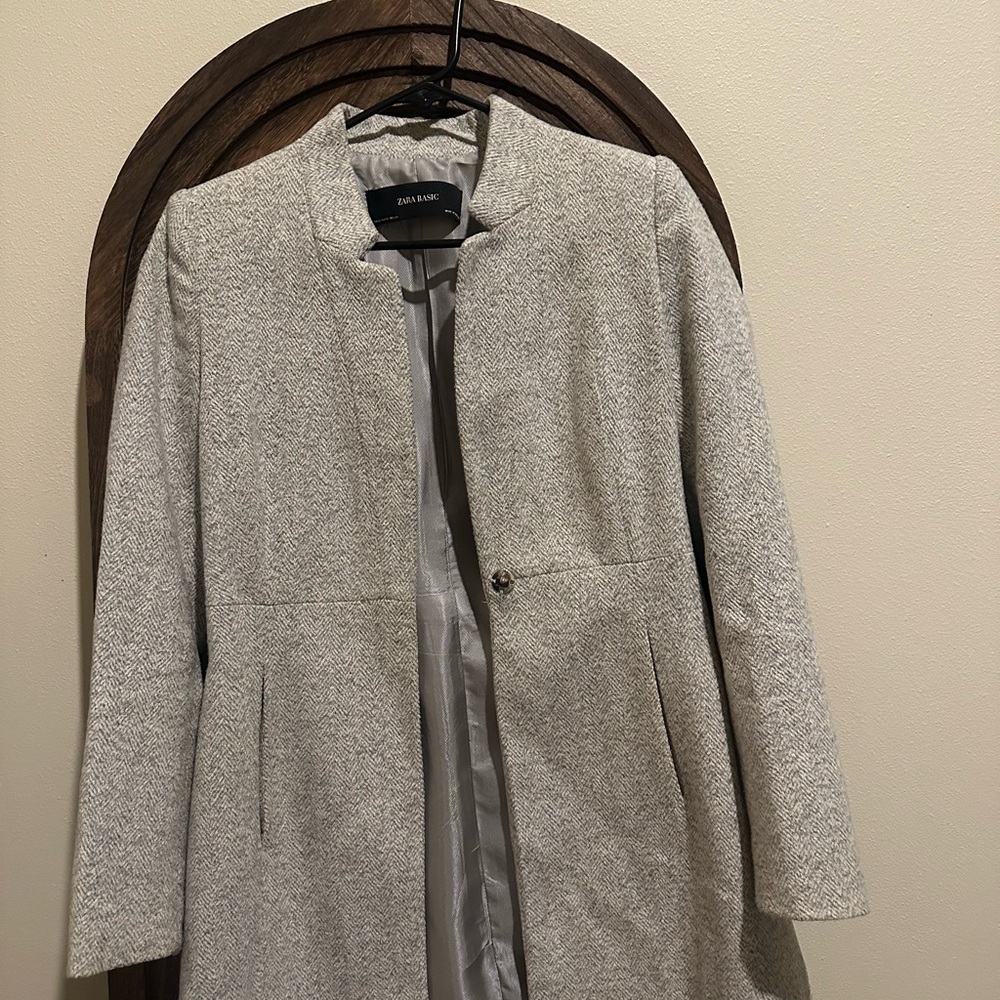 Zara Basic Gray Blazer - image 1